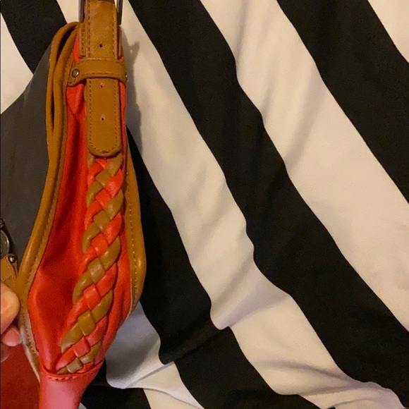 Volcom gray and red purse crossbody bag - Picture 6 of 8